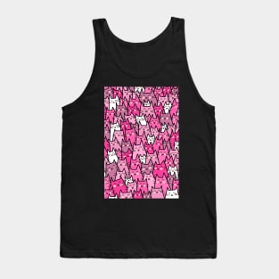 Cat Party - Pink Purple Tank Top